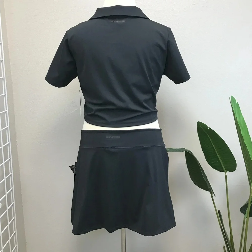 Fashion Nova Tennis Love Active Top & Tennis Love Active Skort - New! - Size 3X